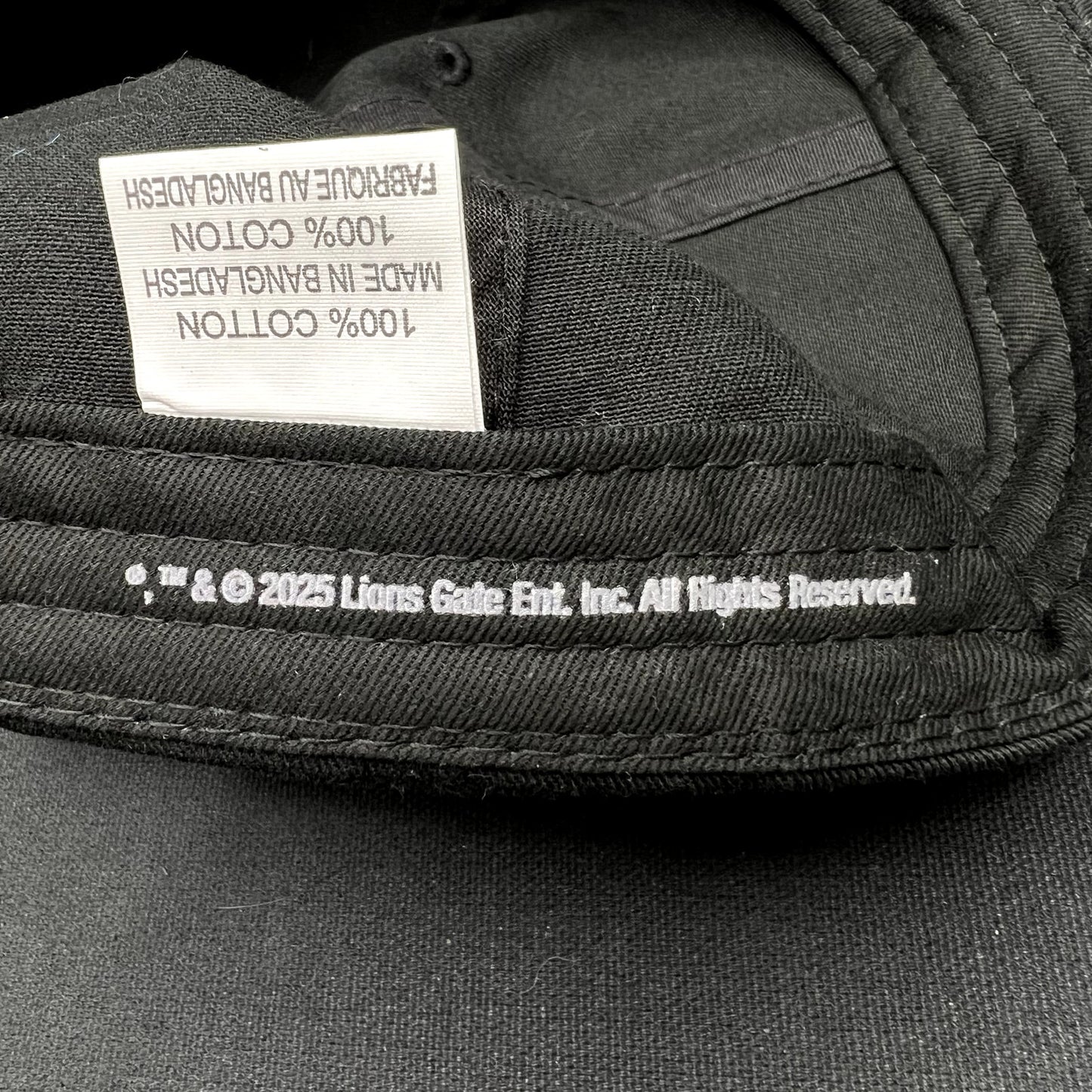 John Wick Ballerina Stunt Department Cast Crew Strapback Hat Lionsgate 2025