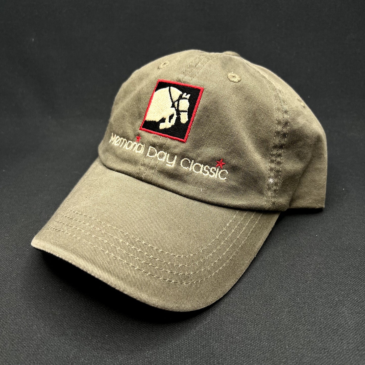 Memorial Day Classic race Tournament Strapback Hat Port Authority Khaki