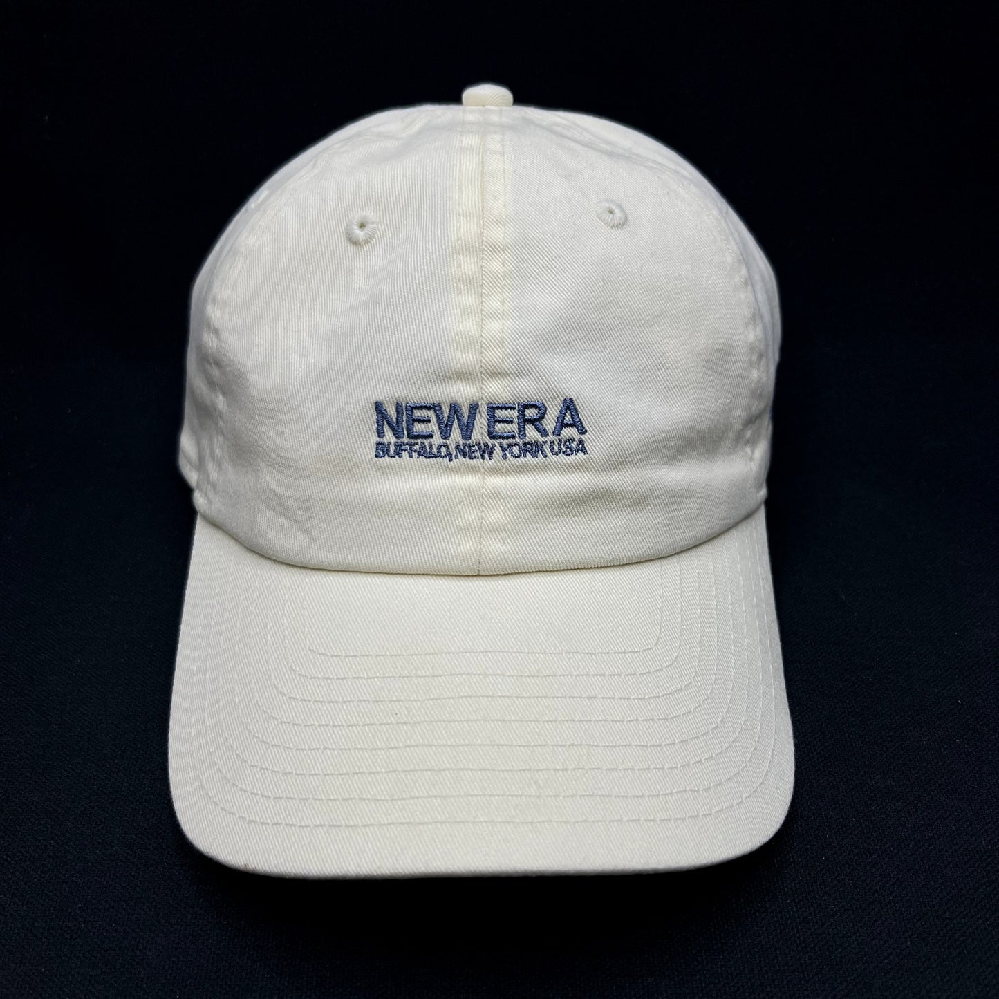 New Era Buffalo New York USA Strapback Hat Cream Adjustable Cap