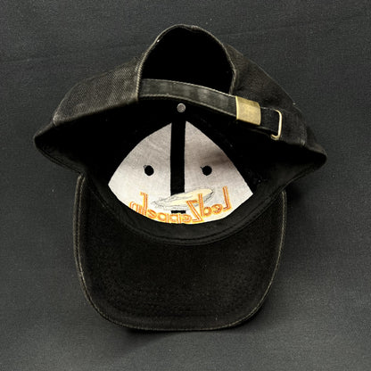 Vintage Led Zeppelin Airship Logo Strapback Hat Black Rock Band Cap 90s Style