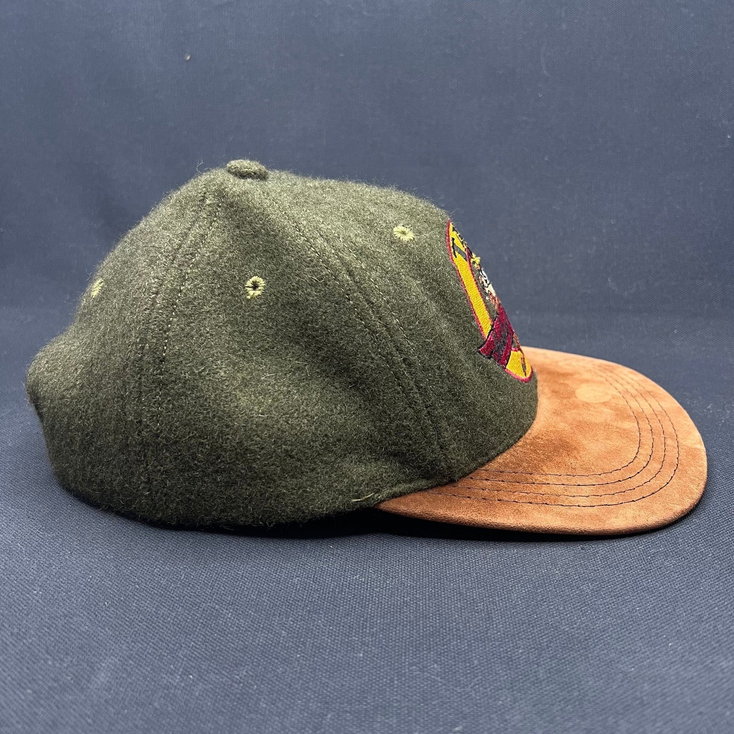 Vintage 1991 Taz Harley-Davidson Hat Acme Clothing Wool Suede USA