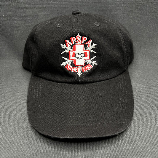 Vintage ASPA Ski Patrol Aspen Strapback Hat Ouray Sportswear Black