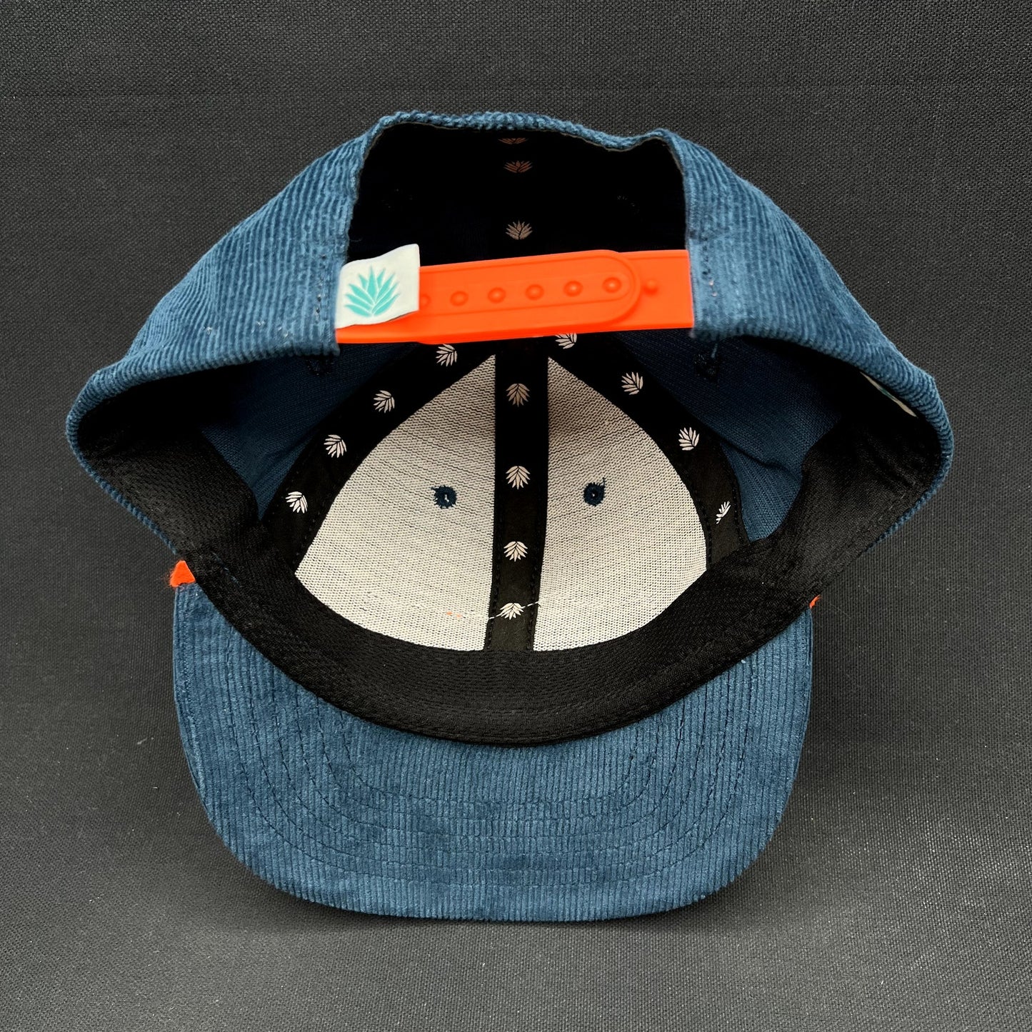 Sendero Provisions Co Corduroy Snapback Hat Blue Orange Rope Cap