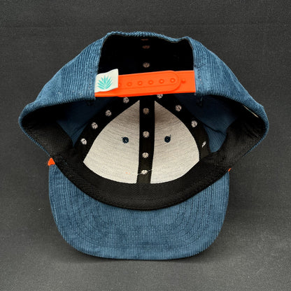 Sendero Provisions Co Corduroy Snapback Hat Blue Orange Rope Cap