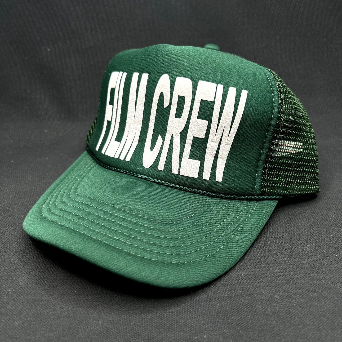 Vintage FILM CREW Green Mesh Trucker Snapback Hat Nissun Cap