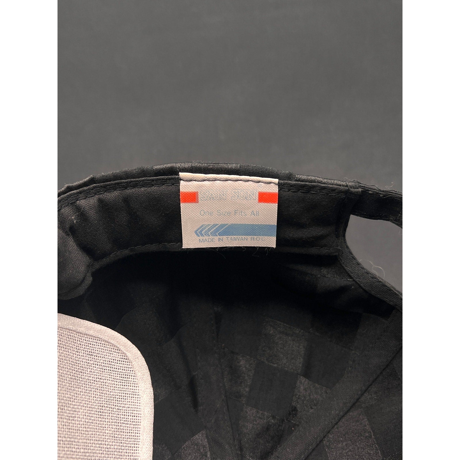 Vintage 1990s RCA DSS Satellite System Rope Hat – Black Checkered Taiwan Made