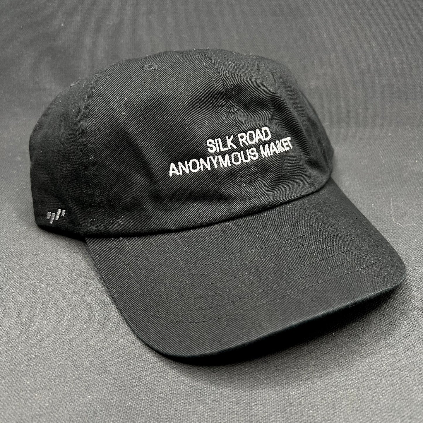 Silk Road Anonymous Market Strapback Hat Black Yupoong Dad Cap