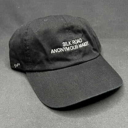 Silk Road Anonymous Market Strapback Hat Black Yupoong Dad Cap