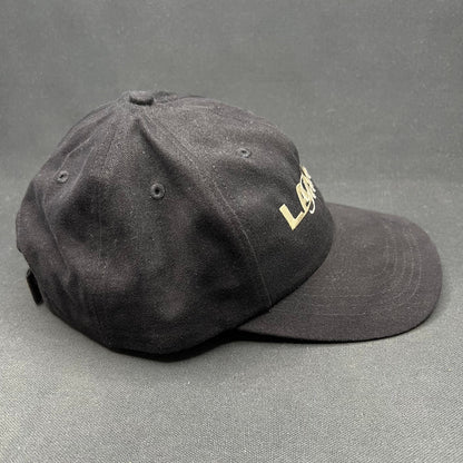 Vintage Lake Geneva Strapback Hat Black Script Logo Gear For Sports Cap
