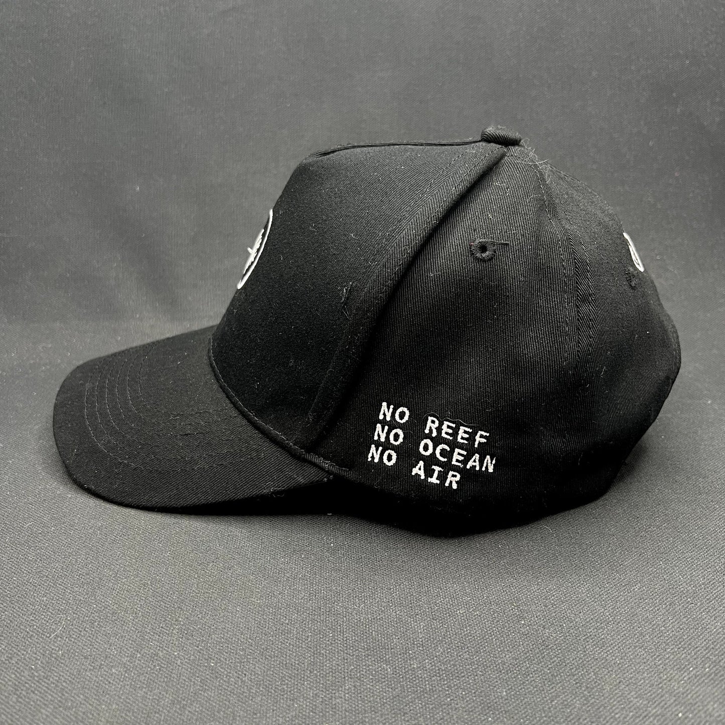 Coral Gardeners Strapback Hat Black Conservation Ocean Reef Cap