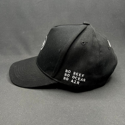 Coral Gardeners Strapback Hat Black Conservation Ocean Reef Cap
