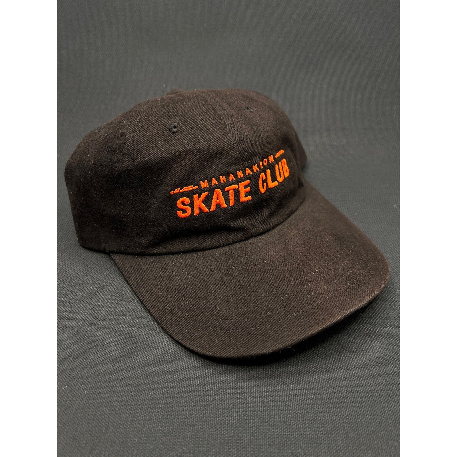 Mahanakhon Skate Club Hat – Black Cotton Strapback (Bangkok Streetwear Brand)