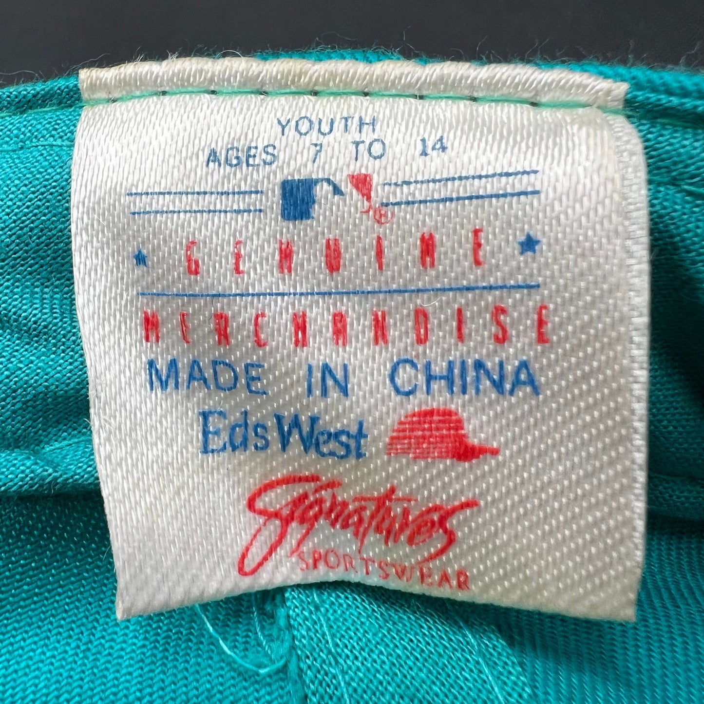 Youth Vintage Florida Marlins Snapback Teal Black Starter Cap