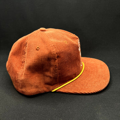 Mountain Rambler Brewing Corduroy Snapback Hat Retro Rope Cap