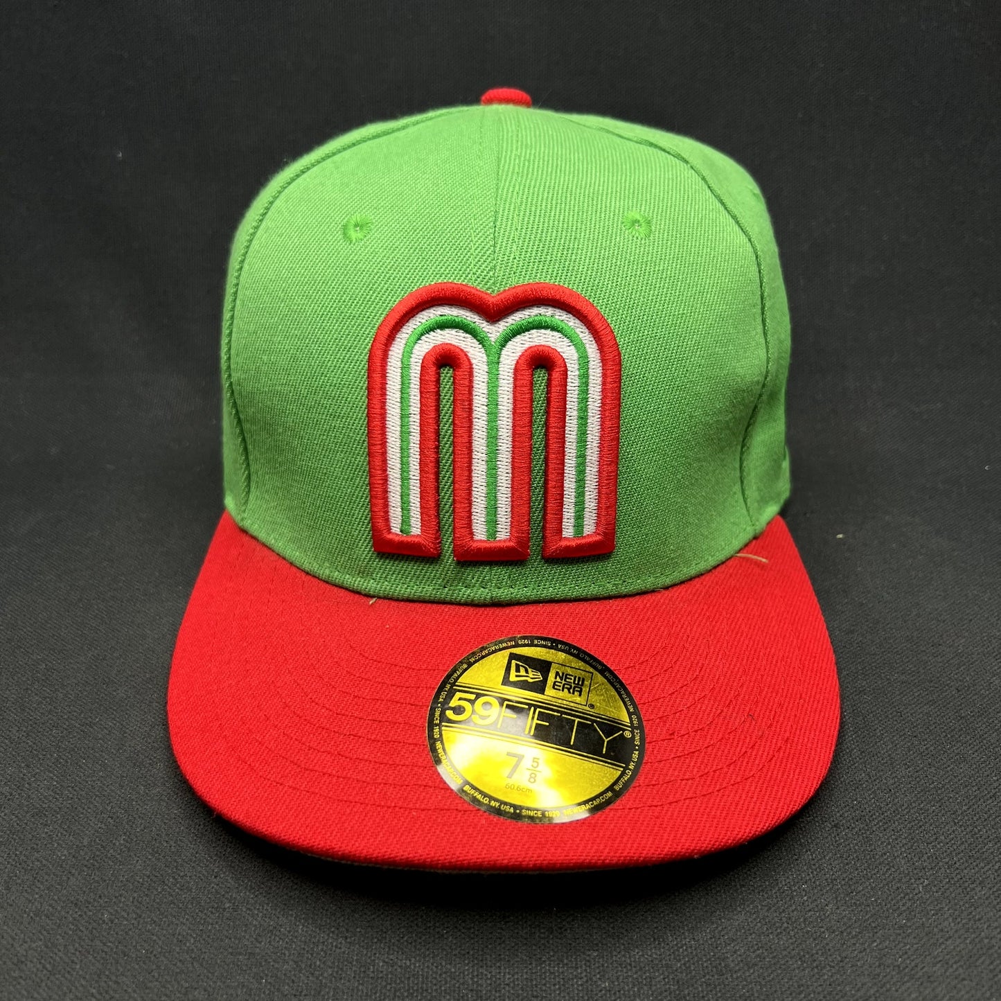 New Era 59FIFTY Mexico World Baseball Classic Fitted Hat 7 5/8 Green Red