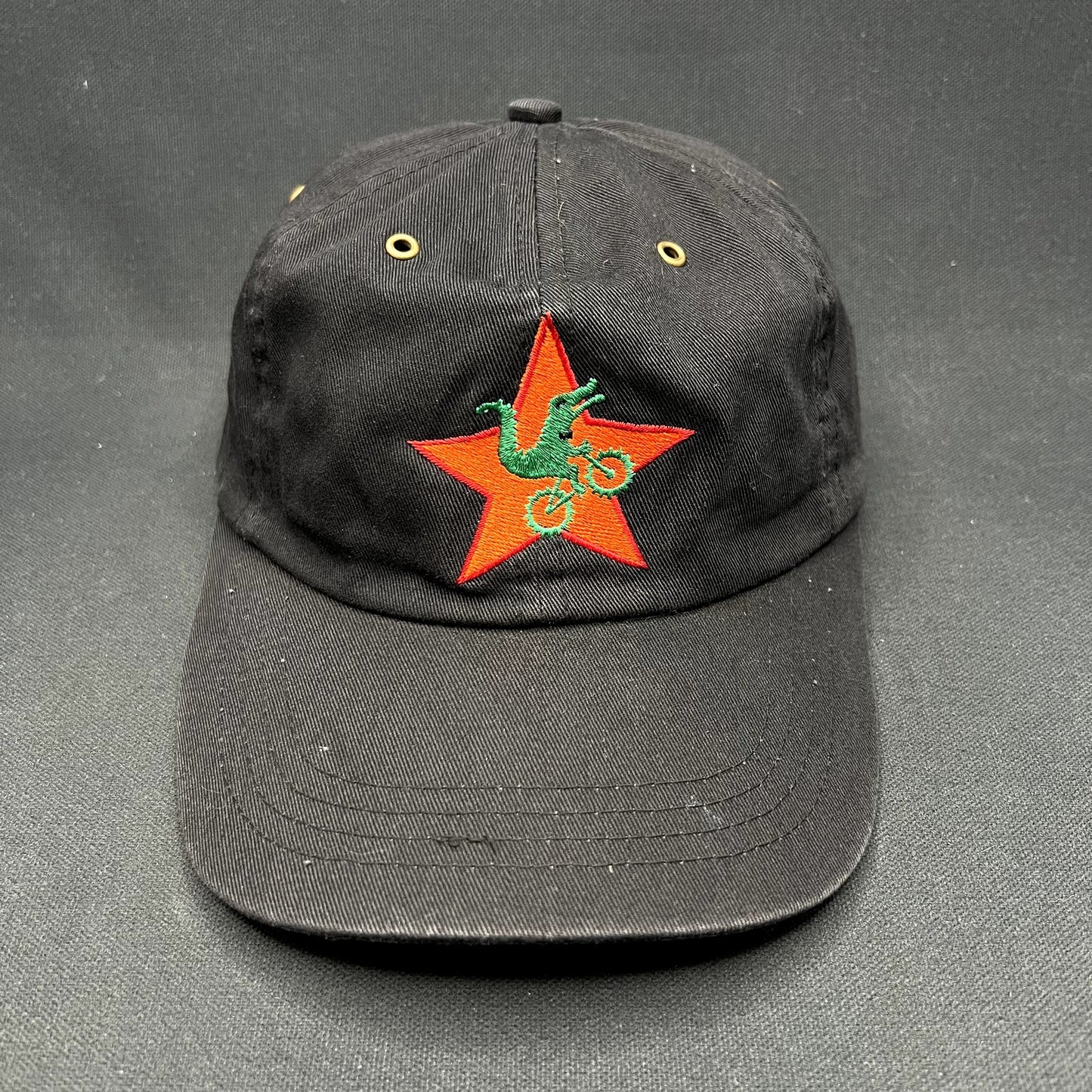 Vintage 1990s Moots Mountain Bikes Strapback Hat SCI Black Cycling MTB Cap