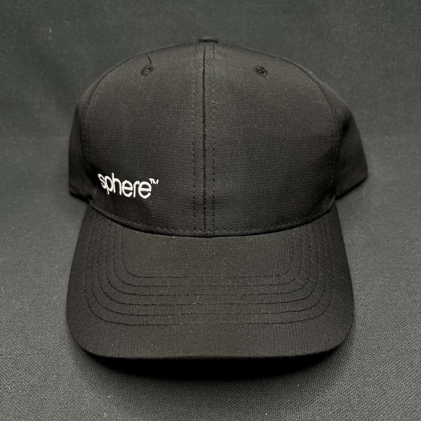 The Sphere Las Vegas Black Strapback Minimal Logo Hat