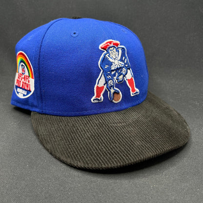7 5/8 New Era 59FIFTY New England Patriots Throwback Corduroy Brim Hat