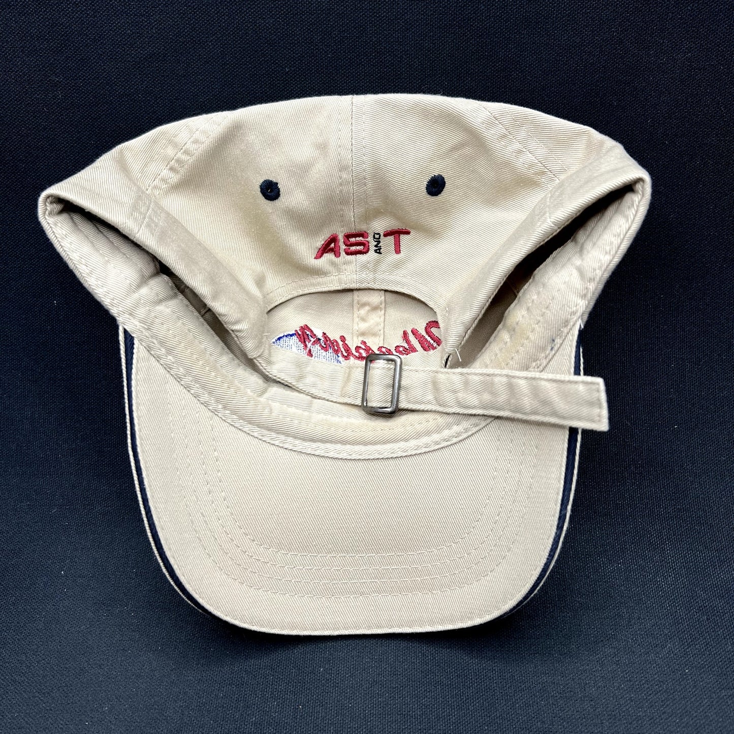 Vintage Weeping Wing TKS AS&T Otto Strapback Hat Aviation Promo Cap