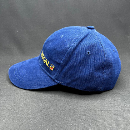 Vintage Brugal Rum Strapback Hat Blue Embroidered Liquor Promo Cap