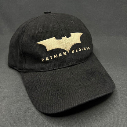 2005 Batman Begins Strapback Hat Vintage Movie Promo DC Comics Cap