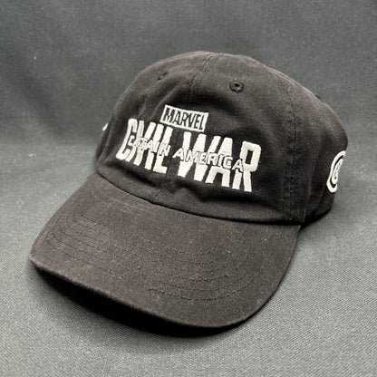 Marvel Captain America Civil War Black Strapback Dad Hat