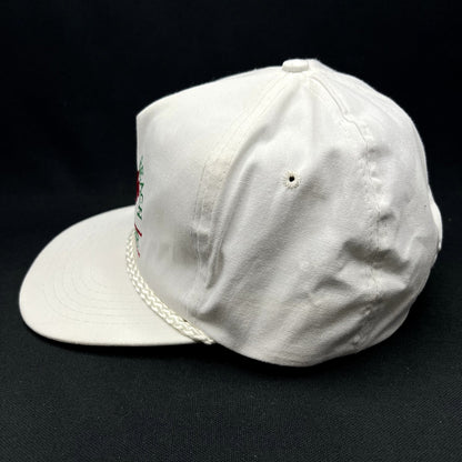 Vintage Myrtle Beach Polo Club Snapback Hat Rope Trucker White