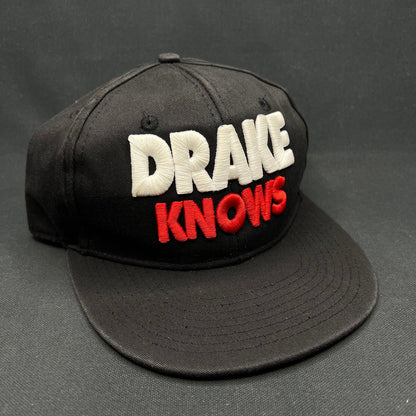 Vintage Drake Knows Snapback Hat 3D Embroidered Cap