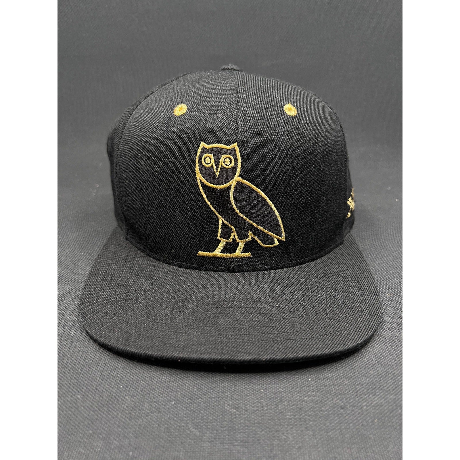 Rare 2015 Toronto Raptors x OVO Mitchell & Ness Snapback – Black & Gold Owl Edition