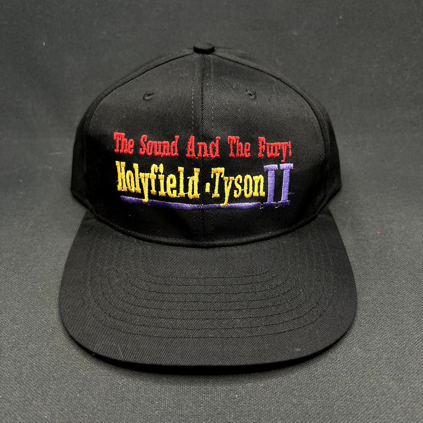 Vintage 1997 Holyfield Tyson II The Sound And The Fury Snapback Hat Boxing MGM