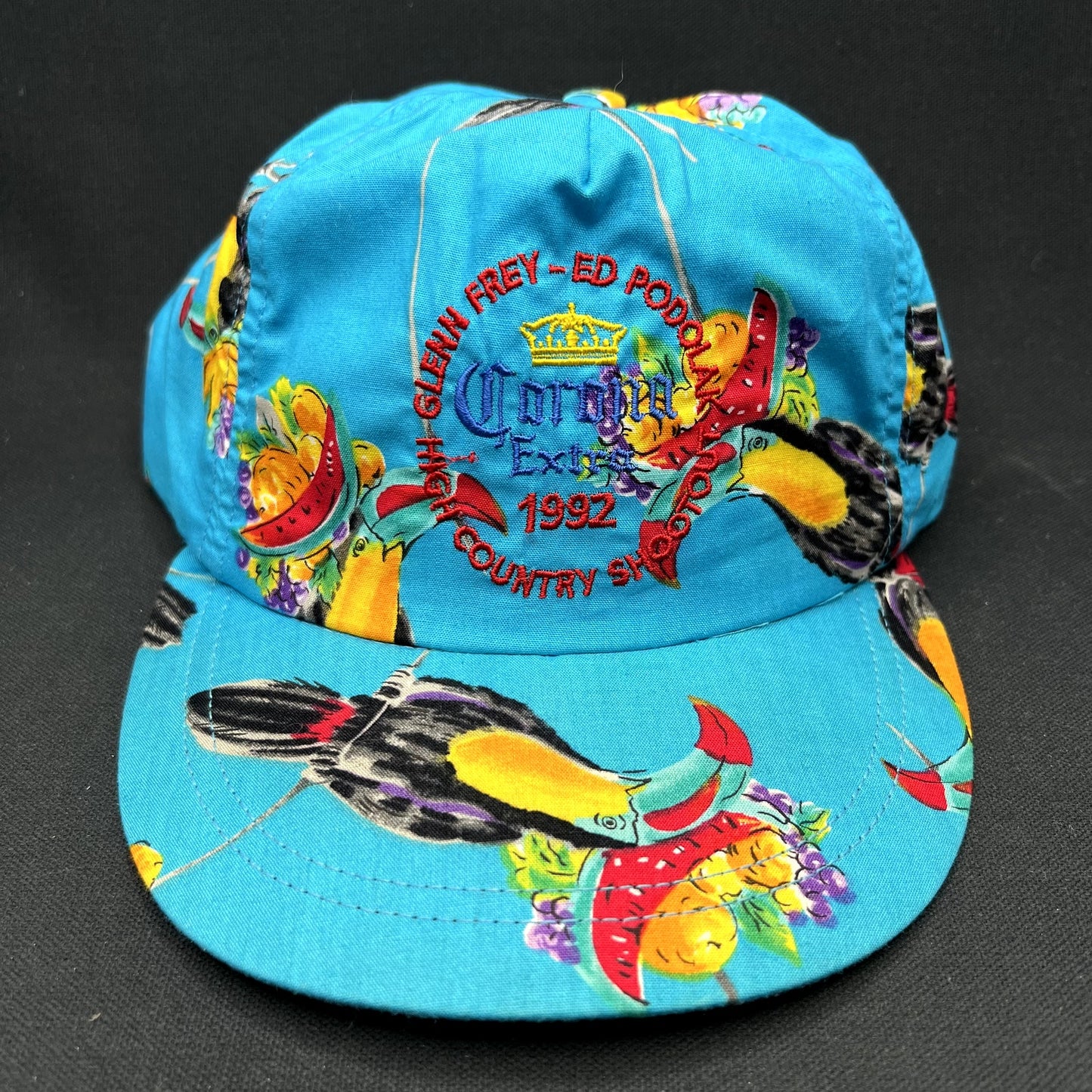 Vintage 1992 Glenn Frey Ed Podolak Aspen Golf Strapback Hat USA