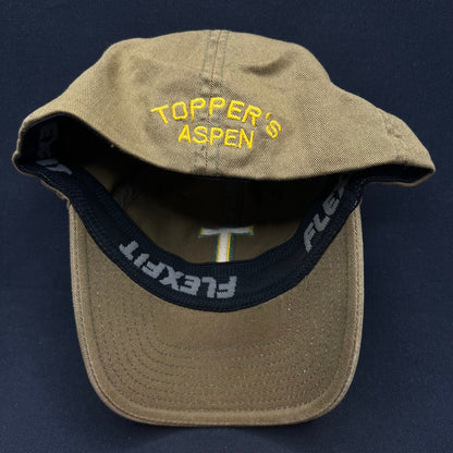 Y2K Topper’s Aspen Flexfit Hat Khaki Ski Shop Cap