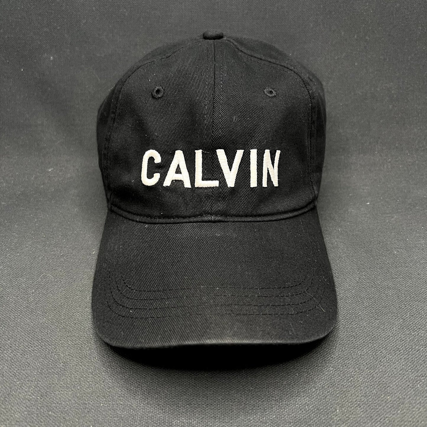 Vintage Calvin Klein CK Strapback Hat Black Minimalist Cap
