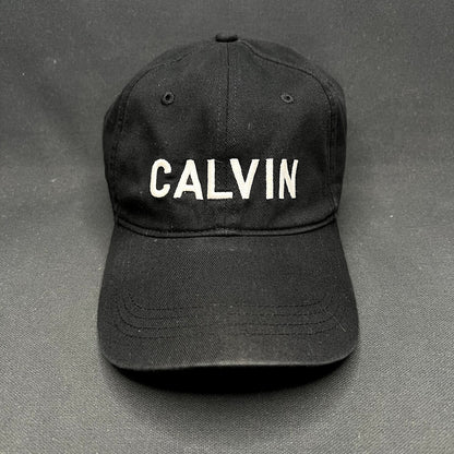 Vintage Calvin Klein CK Strapback Hat Black Minimalist Cap