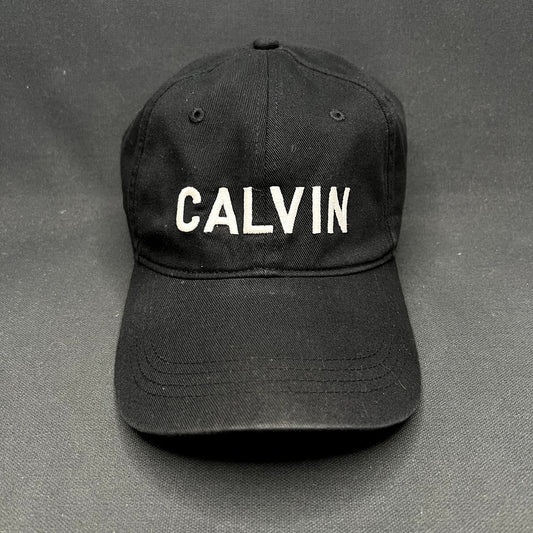 Vintage Calvin Klein CK Strapback Hat Black Minimalist Cap