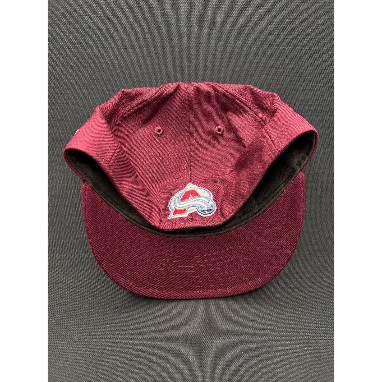 Vintage Colorado Avalanche Oversized Logo New Era 59FIFTY Fitted Hat Size 7 1/4