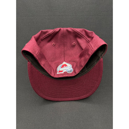 Vintage Colorado Avalanche Oversized Logo New Era 59FIFTY Fitted Hat Size 7 1/4