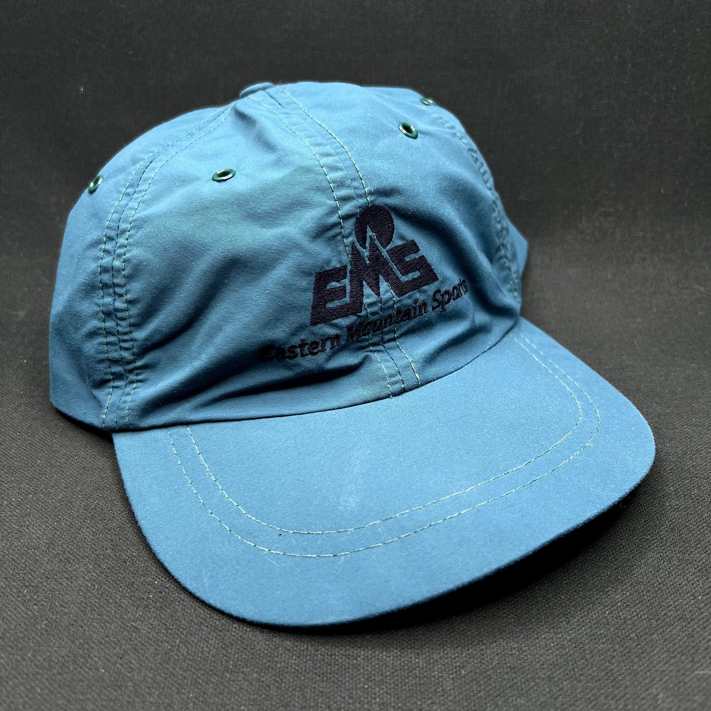 Vintage Eastern Mountain Sports EMS Made USA Nylon Strapback Camp Hat