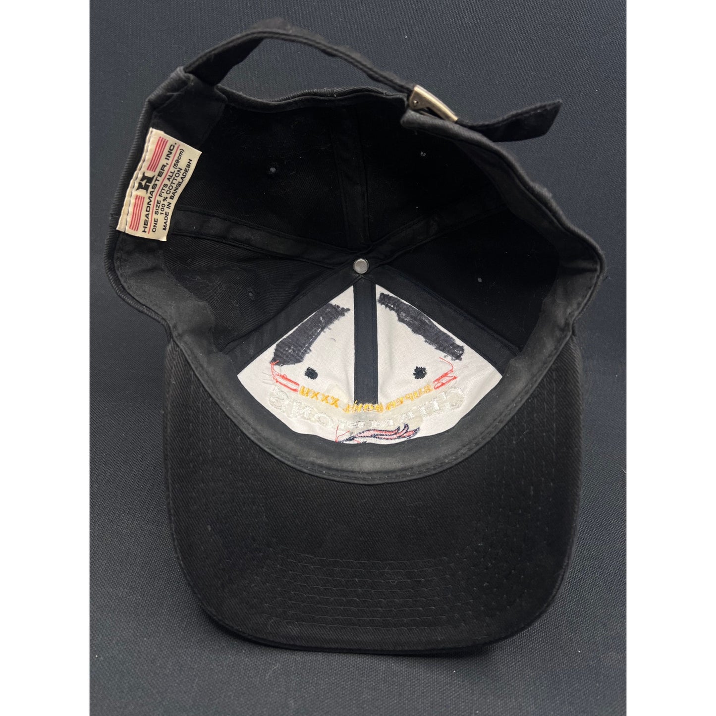 Vintage 1998 Denver Broncos Super Bowl XXXII Champions Hat – Headmaster Black Strapback