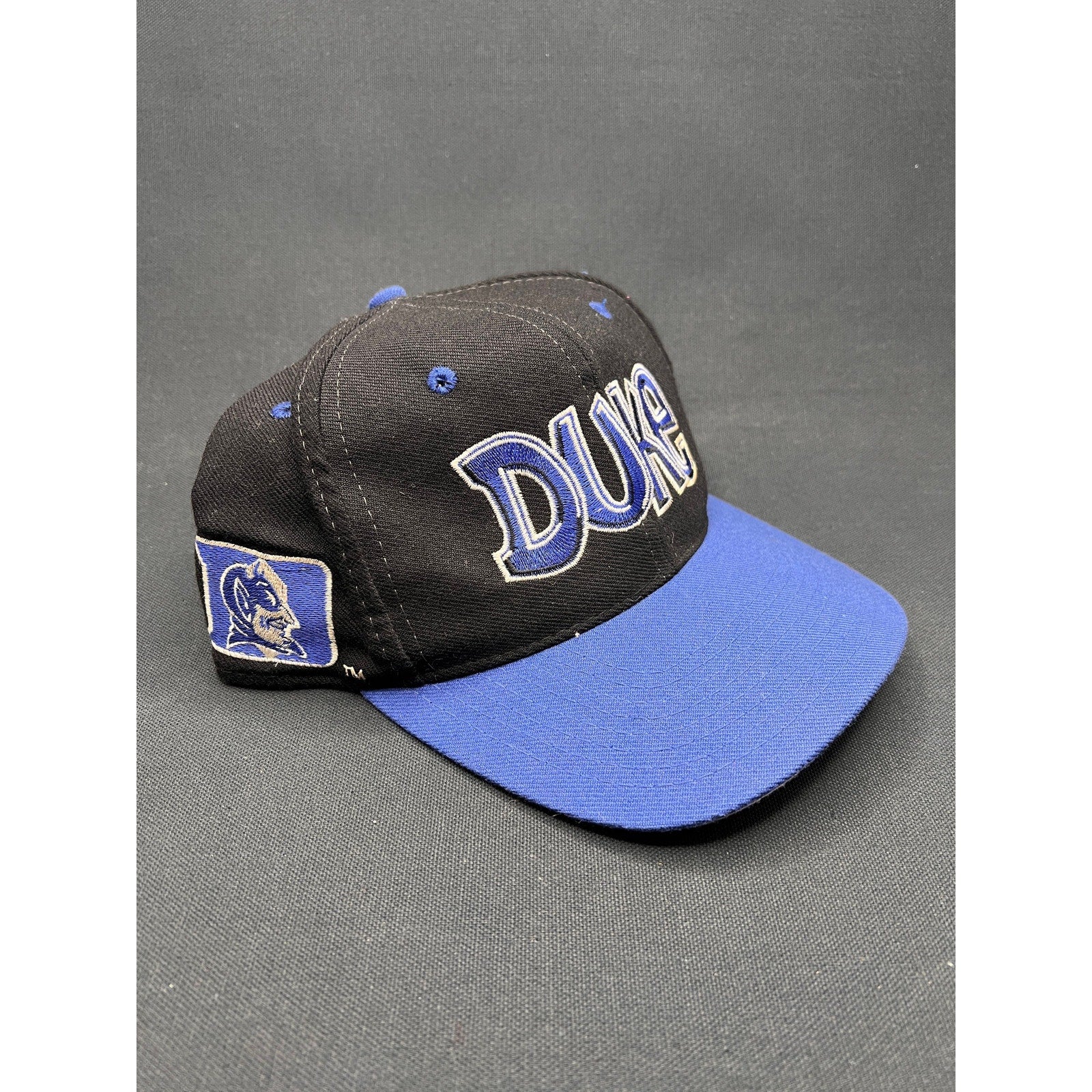 7 1/4 Rare Vintage 90s Duke Blue Devils Graffiti Snapback Hat Top of the World