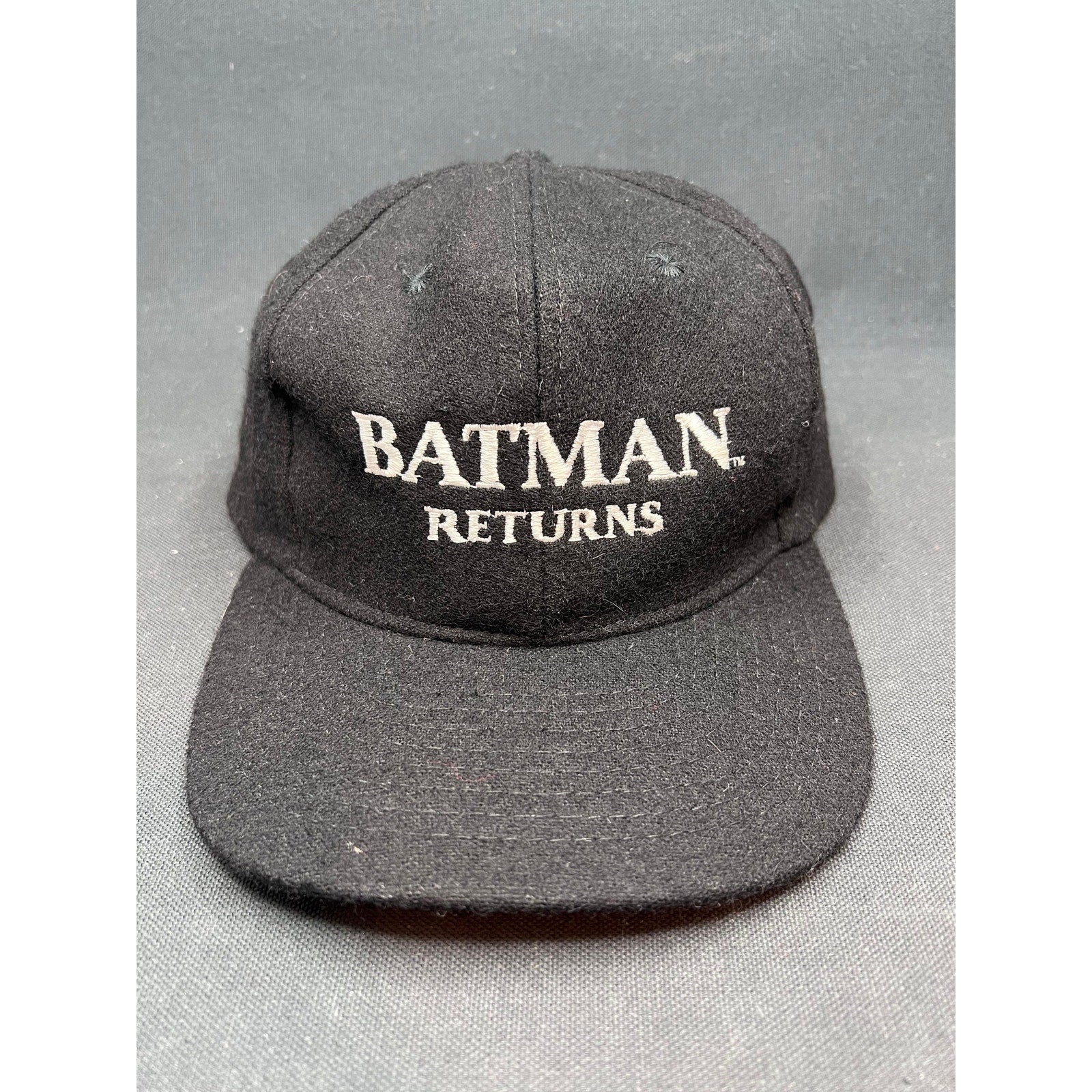 Rare Vintage 1992 Batman Returns Promo Hat Wool Black Snapback Mohr’s Green