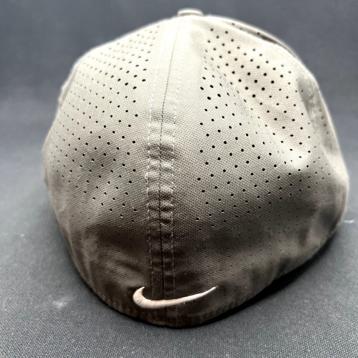 Nike Mike Trout Lunar Vapor Fitted Hat 7 1/4 Gray Camo Dri-FIT Baseball Cap