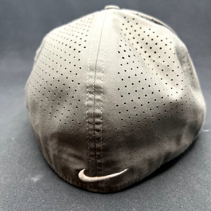 Nike Mike Trout Lunar Vapor Fitted Hat 7 1/4 Gray Camo Dri-FIT Baseball Cap