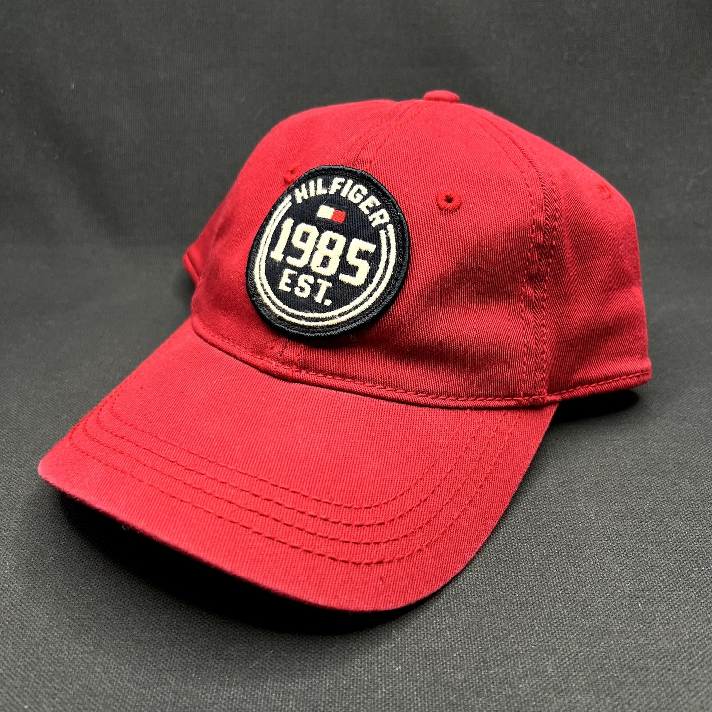 Tommy Hilfiger 1985 EST Red Flex Fit Hat L XL Fitted Cap