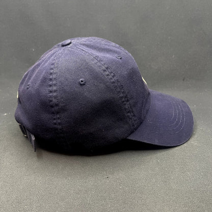 Polo Ralph Lauren Navy Cotton Chino Strapback Hat Yellow Pony Adjustable Cap