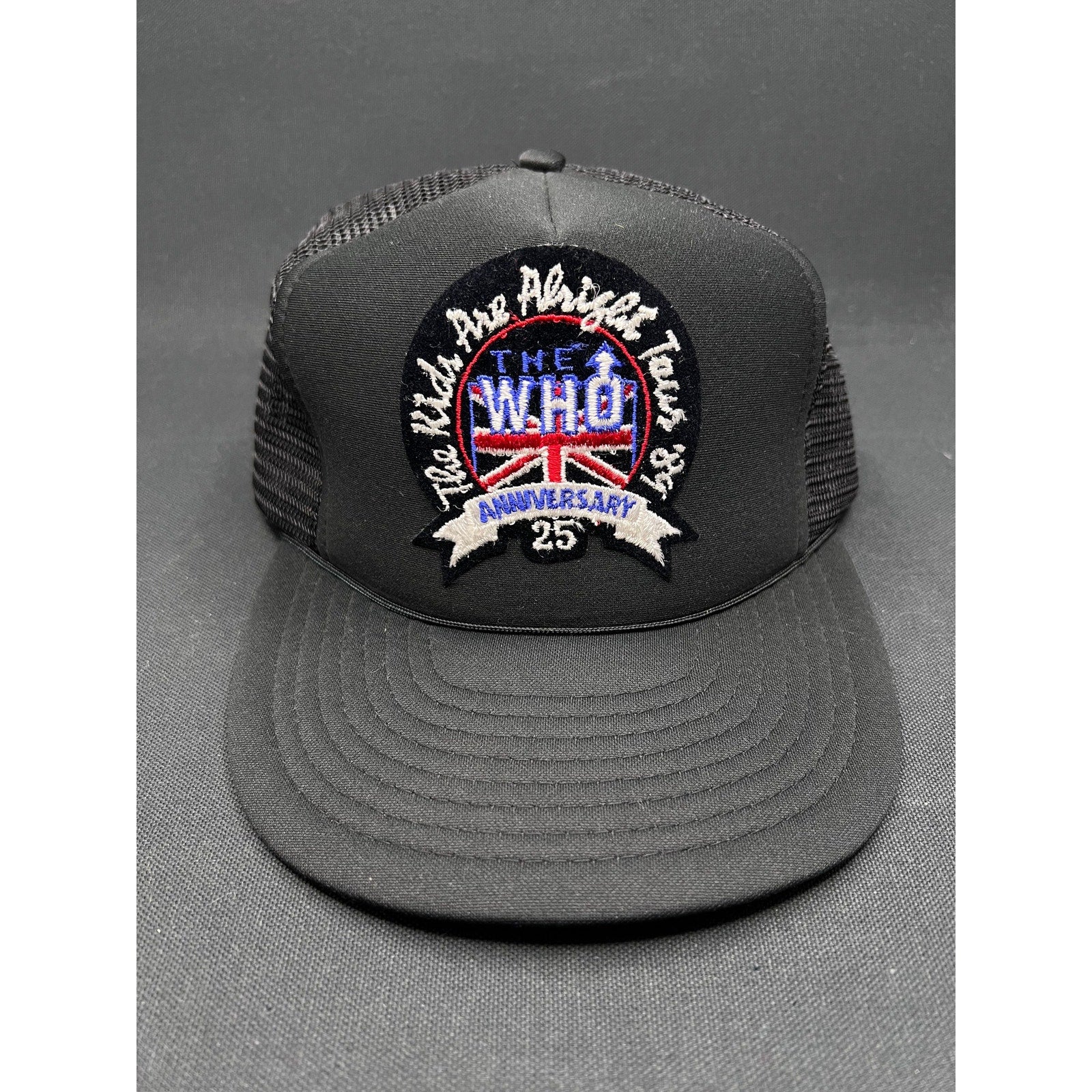 Vintage 1989 The Who 25th Anniversary Tour Hat The Kids Are Alright Trucker Cap