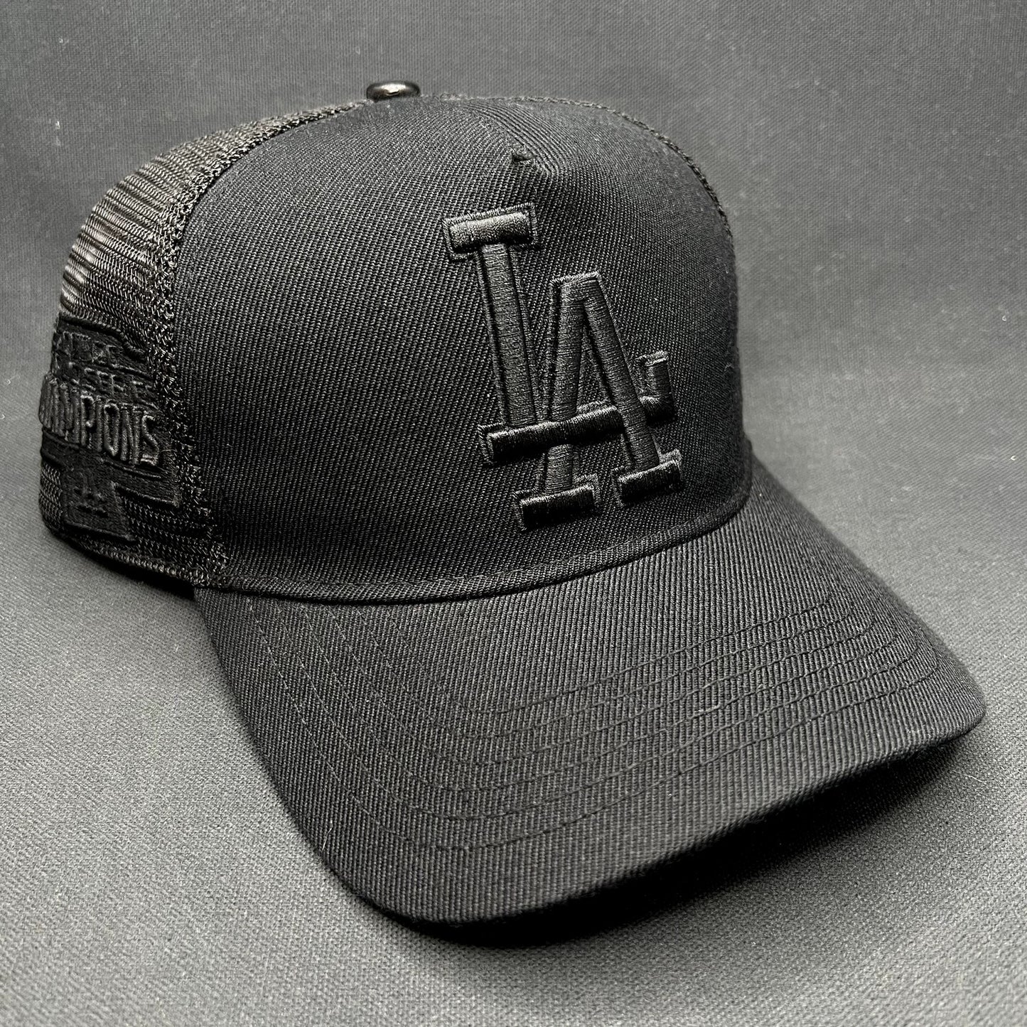 Los Angeles Dodgers 2020 World Series Blackout Trucker Snapback Hat