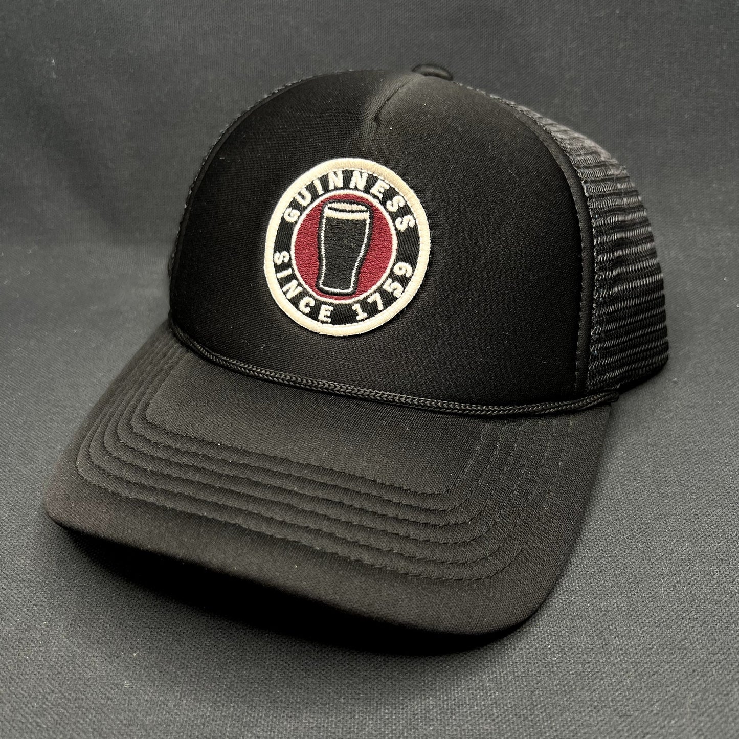 Guinness Lucky Brand Black Trucker SnapBack Beer Promo Hat