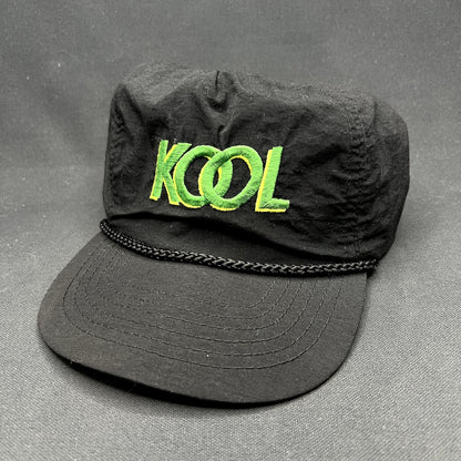 Vintage KOOL Cigarettes Snapback Hat Black Nylon Rope Cap