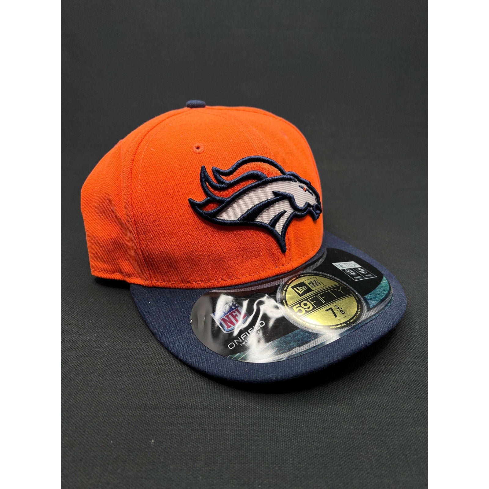 New Era Denver Broncos On-Field Fitted Hat – Orange/Navy (7 3/8)